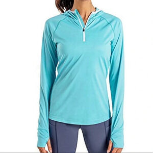 NWT! Women’s UPF 50 turquoise colored hooded lightweight jacket, Small